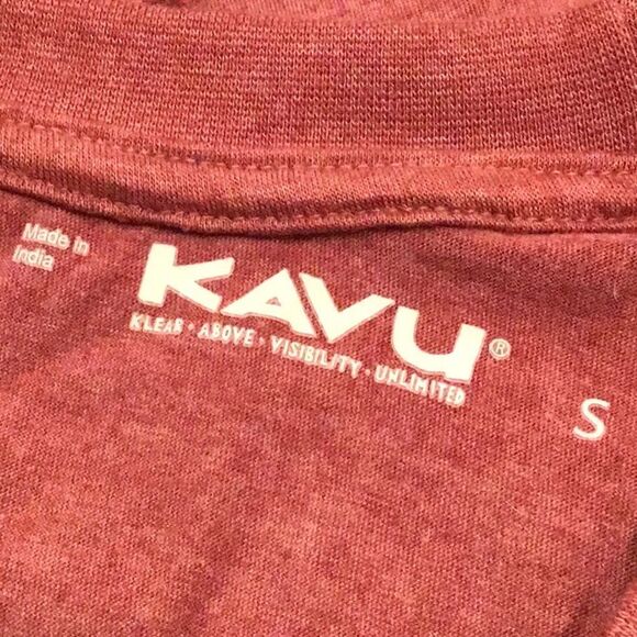 Kavu SALMA Red Rust 3/4 Sleeve Performance Athleisure Pullover T Shirt NEW - Picture 13 of 16